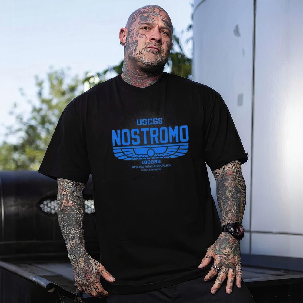 

Винтажная Ретро Футболка Чужие Ностромо Космос Чужой Хищник Подарок для Мужа 2XL