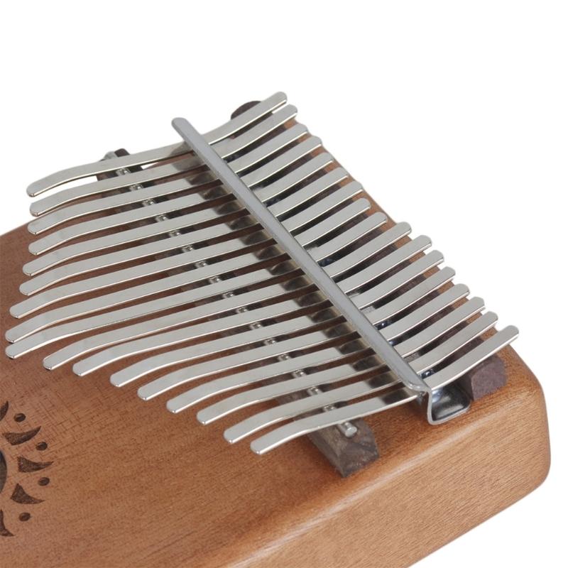Cute Mahogany 17 Key Mini Kalimba Wood Material Thumb Piano Gift Keyboard Instrument Finger Piano Best for Kid, Beginner