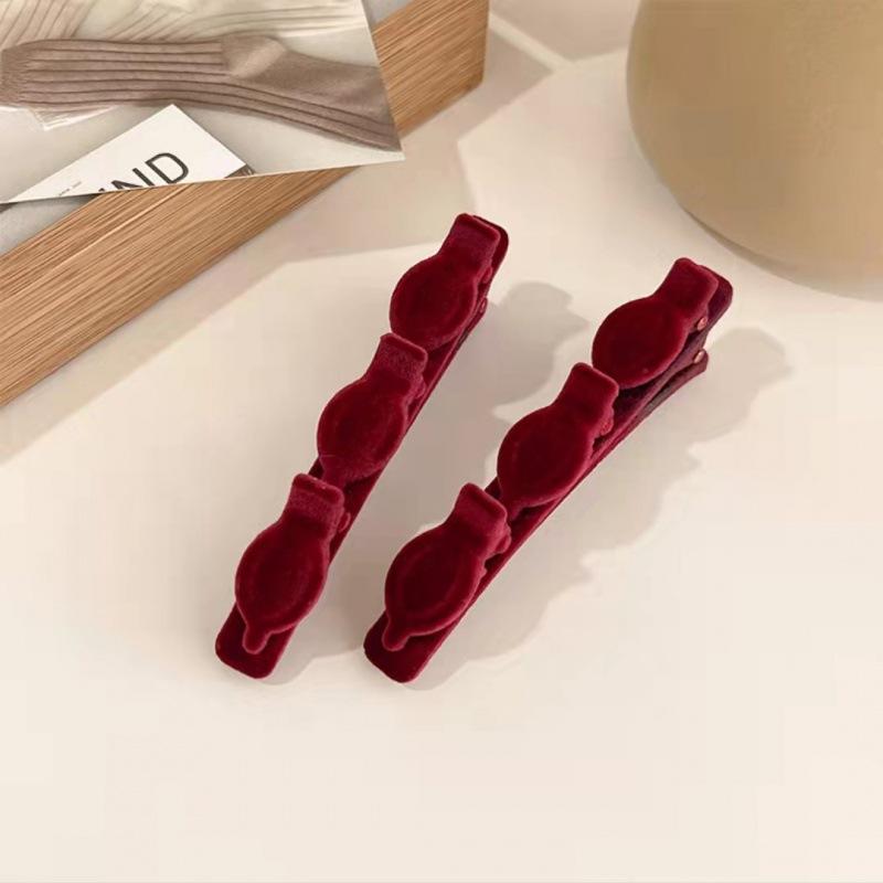 

Заколка для волос с флокированной челкой, черные головные уборы, женские милые заколки, заколка для волос, плетеные модные заколки «Алиса», аксессуары для волос 5 PCS