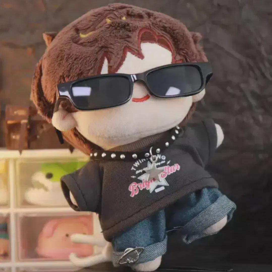 

Одежда для куклы 15 см Черный джинсовый комплект