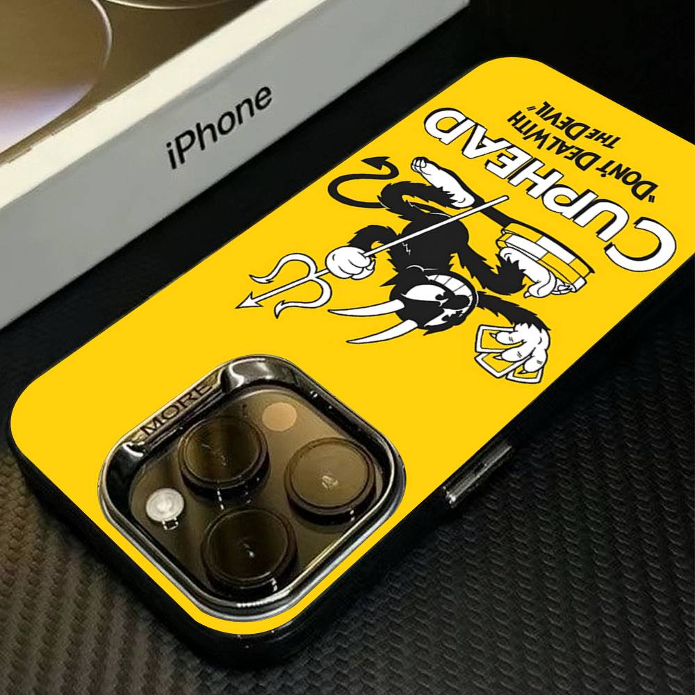 

Classic Game Anime C-CupheadS Phone Cover For IPhone 16 15 14 13 12 11 17 Pro Max Plus Color Silver Shell iPhone 14
