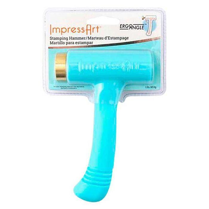 Marteau de Gravure - ImpressArt - Ergo Angle - Tête Remplaçable - Vert - 15 cm
