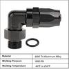 EVIL ENERGY 8AN Hose End to 8AN ORB 90 Degree Fitting Swivel for CPE Braided Hose