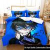 2023 New Blue Lock Bedding Set Cartoon Anime Three-piece Set Adult Boys Bedroom Duvetcover Sets 3D Kawaii Colcha De Verano Cama