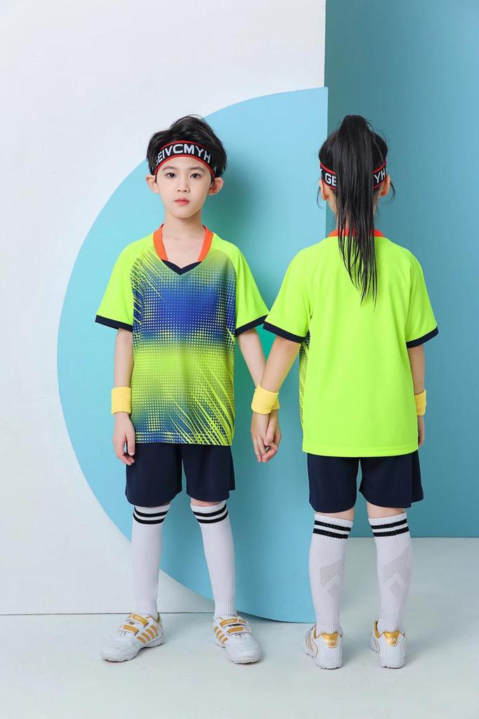 Men'S And Women'S Suit Trendy Training Team Uniform Kids Adult Team Competition Summer Sports Short Sleeve Soccer Jersey Fb05