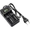 Chargeur De Batterie - Gbformat - LCD - Charge Rapide - 2 Fentes - Compatible Li-Ion/Ni-MH