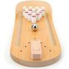 ®RisingFF Mini Bowling Game, Table Bowling Game with 10 Pins and Metal Bowling Ball