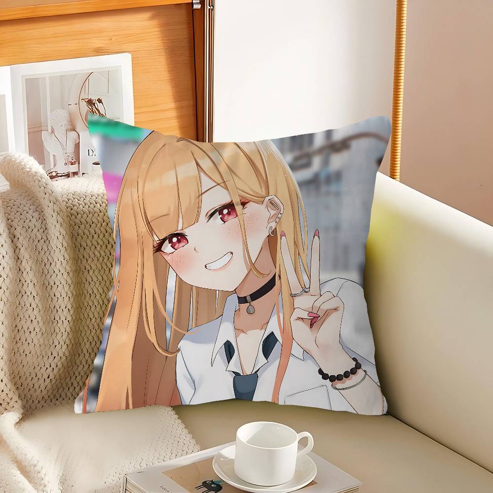 M-marin Kitagawa Cushion Cover Pillow Cover Decor Pillowcase Printed Cushion Case For Couch