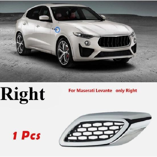 Fit For Maserati Levante Chrome Right Side Fender Air Vent Outlet Cover Trim