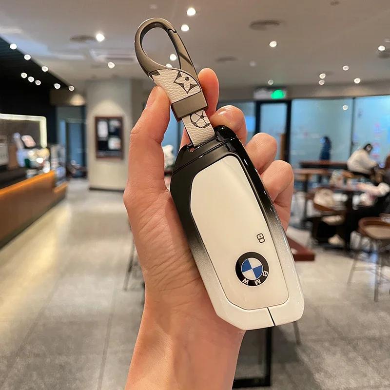 Car Key Case Cover Shell Fob For BMW i7 X7 G07 LCI iX I20 X1 U11 7 Series G70 G09 XM U06 G81 M3 Smart Key Protect Shell GX6