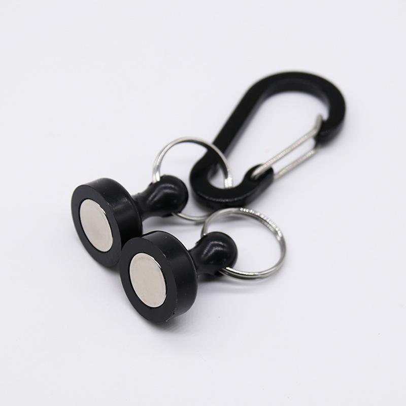 Fishing Magnetic Hanging Buckle Prevent Loss Keychain Hanging Carabiner Anti-falling Outdoor Mountaineering Anti-Drop Rope