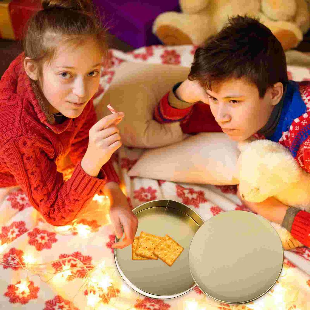 3 st Burkar Kakburk med Lock Godis Kex Förpackning Julgodisburkar Godisask Tennförvaring