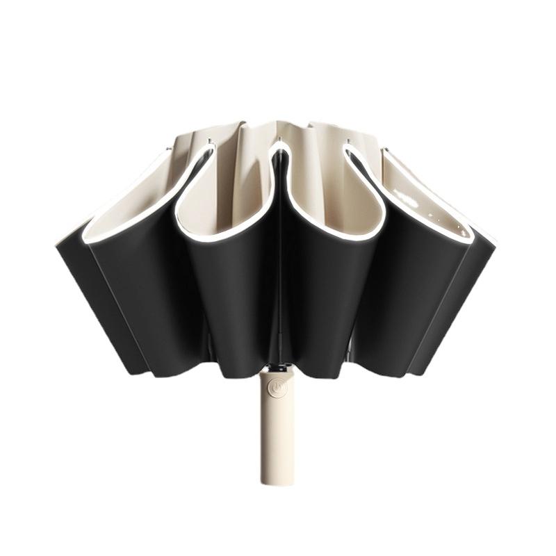 

Полностью автоматический УФ-зонт с 20 костями, реверсивный солнцезащитный зонт двойного назначения от солнца и дождя