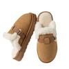 New winter fluffy slippers outer wear women's slippers cotton home cotton shoes warm plush men's and women's cotton slippers