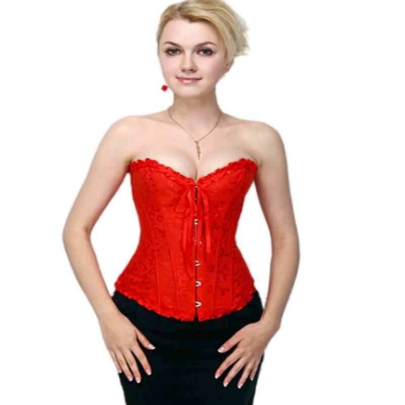 Women Corsets Abdominal Support Bustiers Shapewear with Thongs