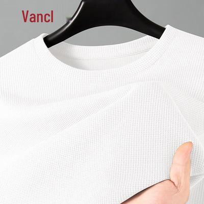 VANCL Men's Textured Crew Neck Long Sleeve T-Shirt