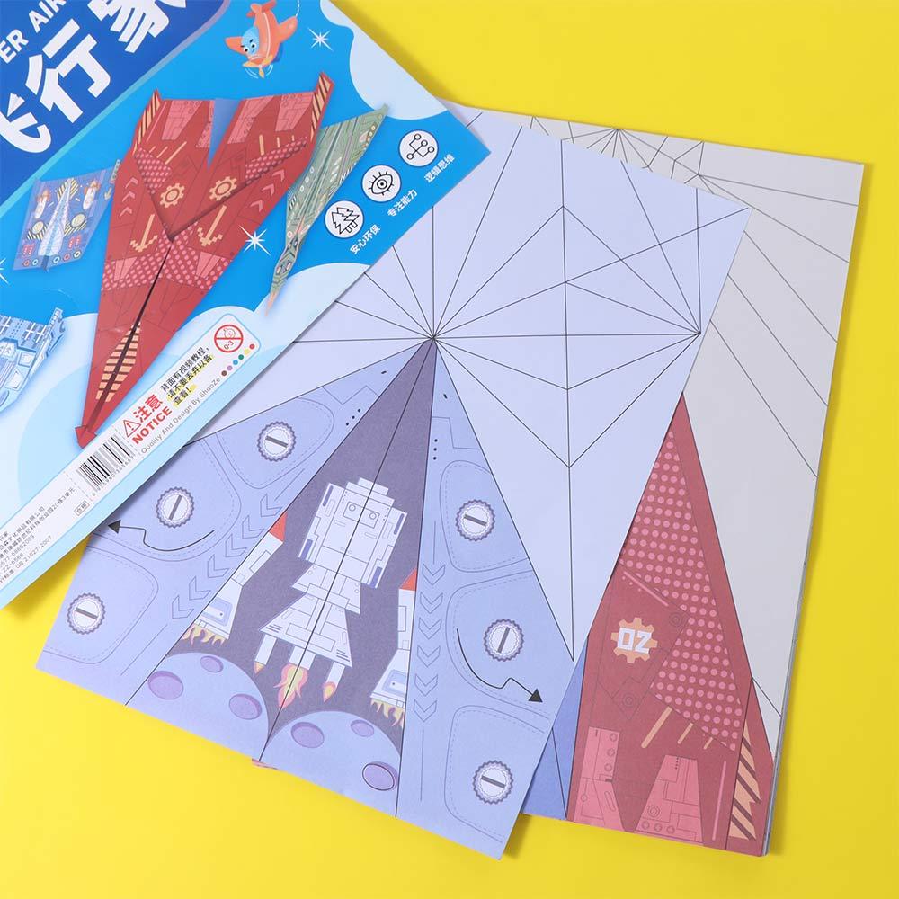 Art Learning Airplane Origami Set Paper Versatile Paper Aircraft Toy Parent-child interaction