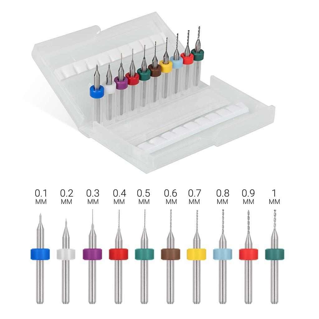 MAEXUS Hand Pin and Micro Drill Set with 35 Drill Bits Drilling Compact DIY Manual Drill 36-Piece Drill, Vise, (0.5-3.0mm), Tool, Tool, Noise-Free