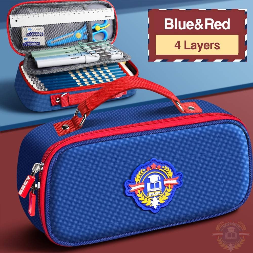Large Capacity Pencil Case Canvas Stationery Bag Creative Pen Box  Gift