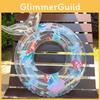 Transparent Mermaid Swim Ring Cartoon Pattern Pvc Thickness 0.20 Adult Inflatable Swim Ring