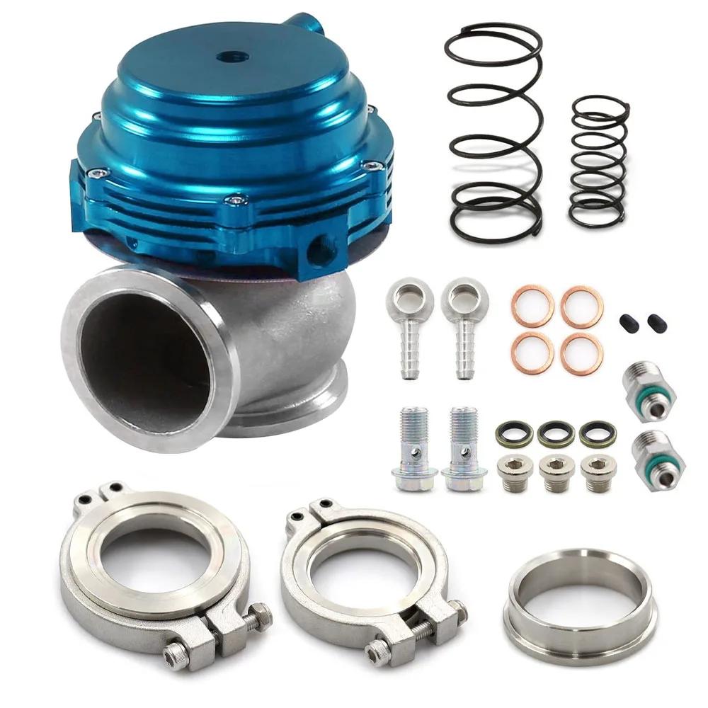 Car Universal 44mm External Wastegate V-Band Flanged Turbo Waste Gate For Supercharge Turbo Manifold With Logo Car Accessories