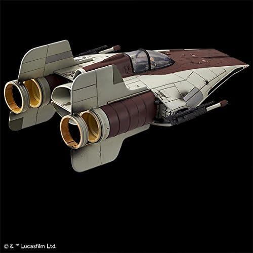 BANDAI SPIRITS Star Wars 1/72 A-Wing Starfighter Color-coded Plastic Model (New Package Version)