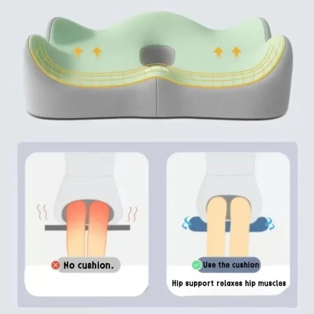 3D Ergonomic Support Memory Foam Seat Cushion Non-Slip Breathable Chair Car Seat Cushion Posture Corrector Office Chair