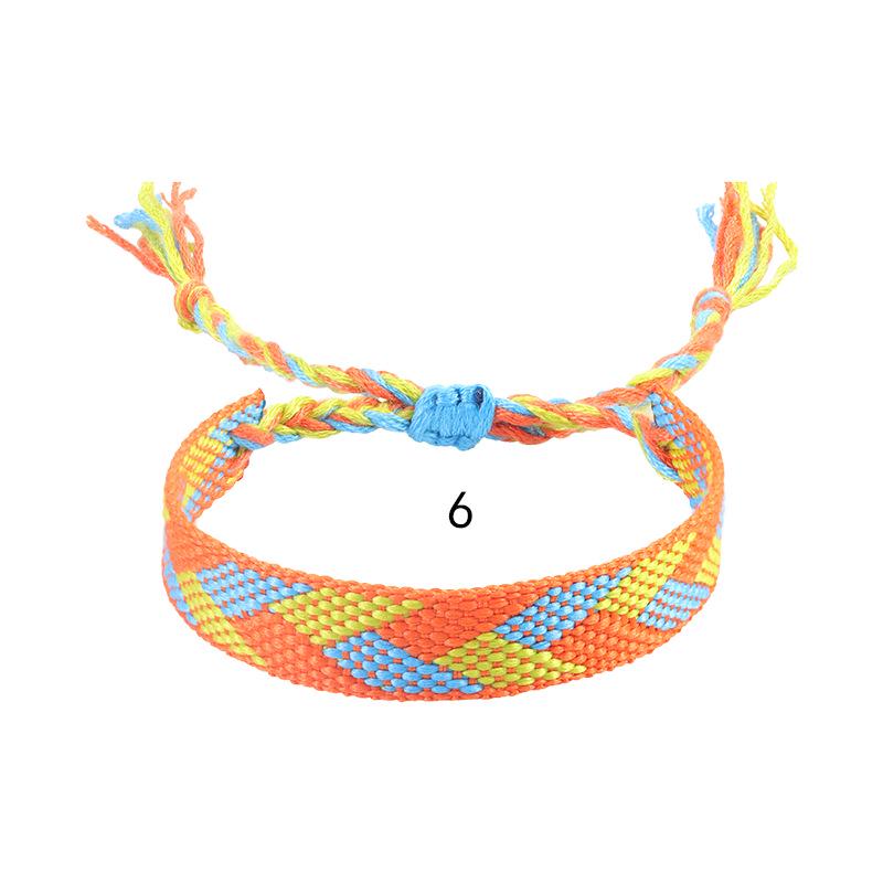 Bohemian Ethnic Style Woven Cotton Linen Friendship Bracelet