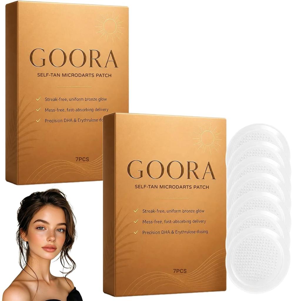 Patch Auto-bronzant à Micro-aiguilles pour un Bronzage Uniforme Sans Salissure Absorption Rapide Livraison avec Dosage Précis de DHA et d'Érythrulose 7 PIÈCES