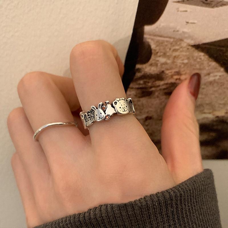 Cartoon Eyecatching Animal Ring For Women Stylish Ins Fashion Jewelry For Fall 2022