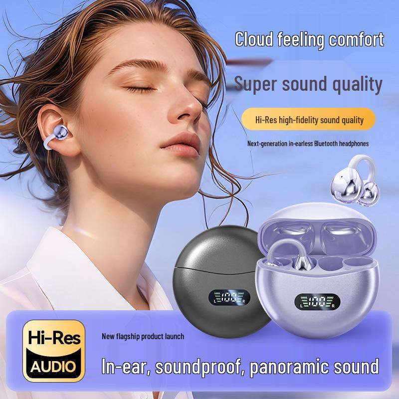 M79 Bluetooth 2024 Clip-on In-Ear Bone Conduction Earphones for Running & Sports