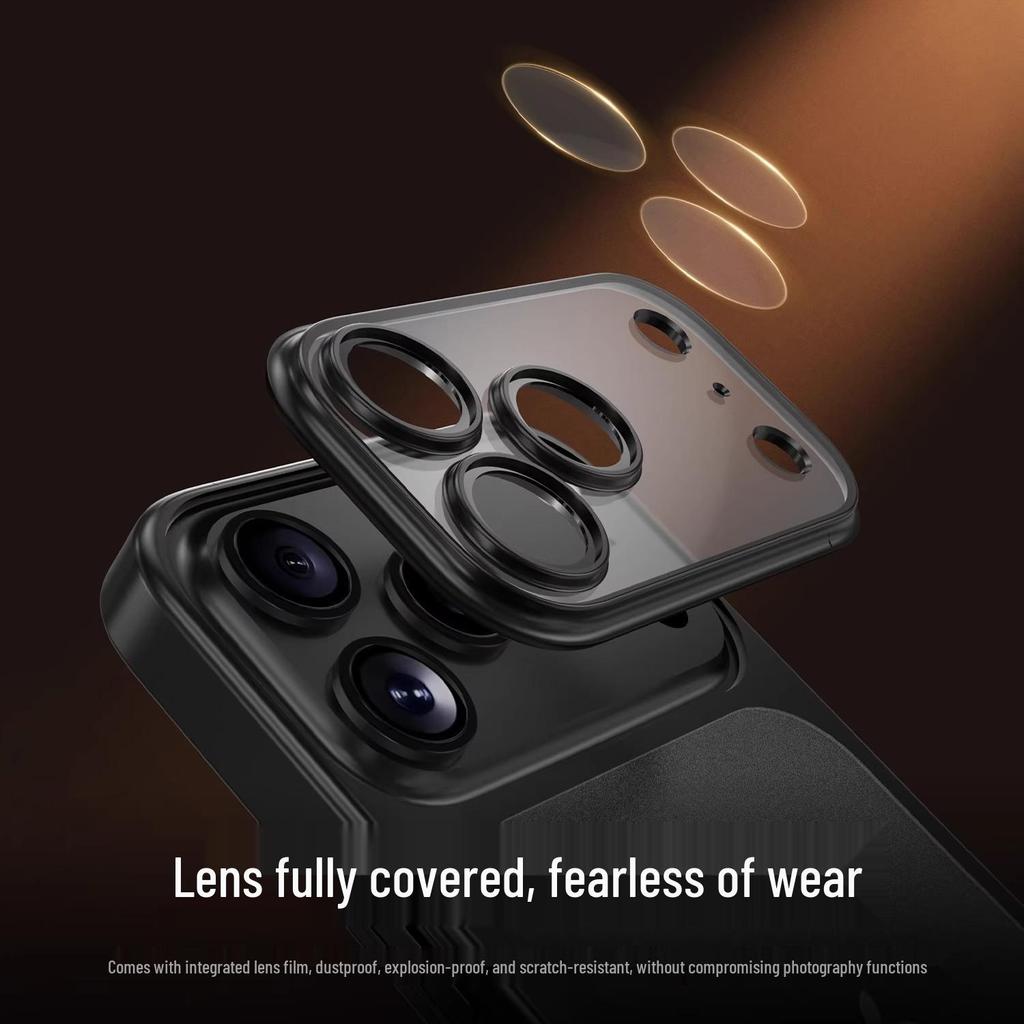 Electroplated Frosted Ultra-Thin Anti-Drop iPhone 17 Case with Lens Film