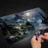 Night Moon Mountain Durable Anti-Slip MTG TCG Game Playmat Smooth Table Pad for Magic The Gathering Card Game Enthusiasts