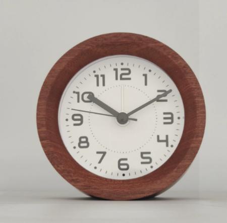 Desk Table Silent Quiet Hands Quartz Mini Round Imarch Analog Alarm Clock Mechanism Movements Quartz Table Clock With Light