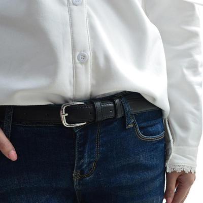 Women's Thin Black Belt: Versatile Korean Style with Retro Pin Buckle, Perfect for Dresses