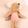 Kawaii Fabric Mouse Doll Thumb Doll Toy Cute Angel Wings Mouse Dolls Toys Soft Plush Toy Home Decoration For Kid Gifts
