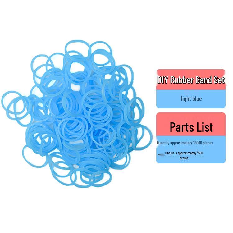 Elastici Arcobaleno in Gomma TPR ad Alta Elasticità da 1,5 cm per Braccialetti Intrecciati Fai da Te per Bambini - Confezione da 500g