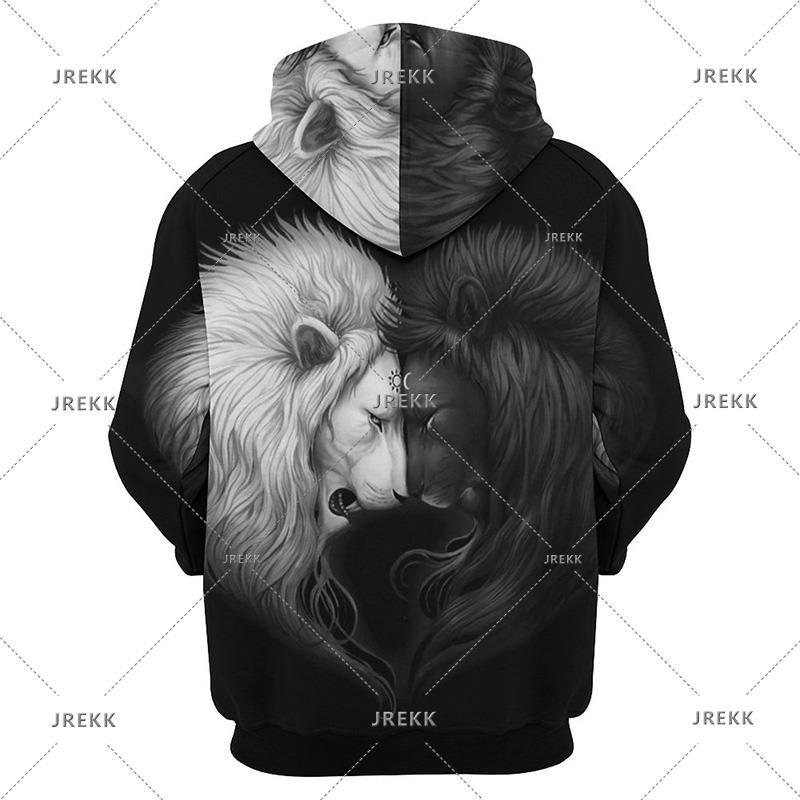 Yin-Yang Taichi Men's Hoodies Casual Clothing Vintage Tracksuit Sweatshirts Male Summer Tops Hooded Pullovers