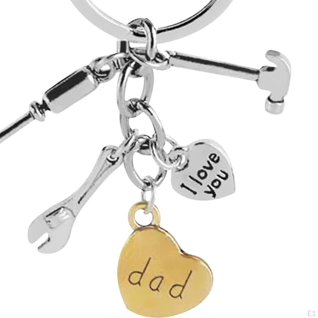 Father's Day Keychain Dad Decorative Wallet Accessories Metal Gifts for Every Type of