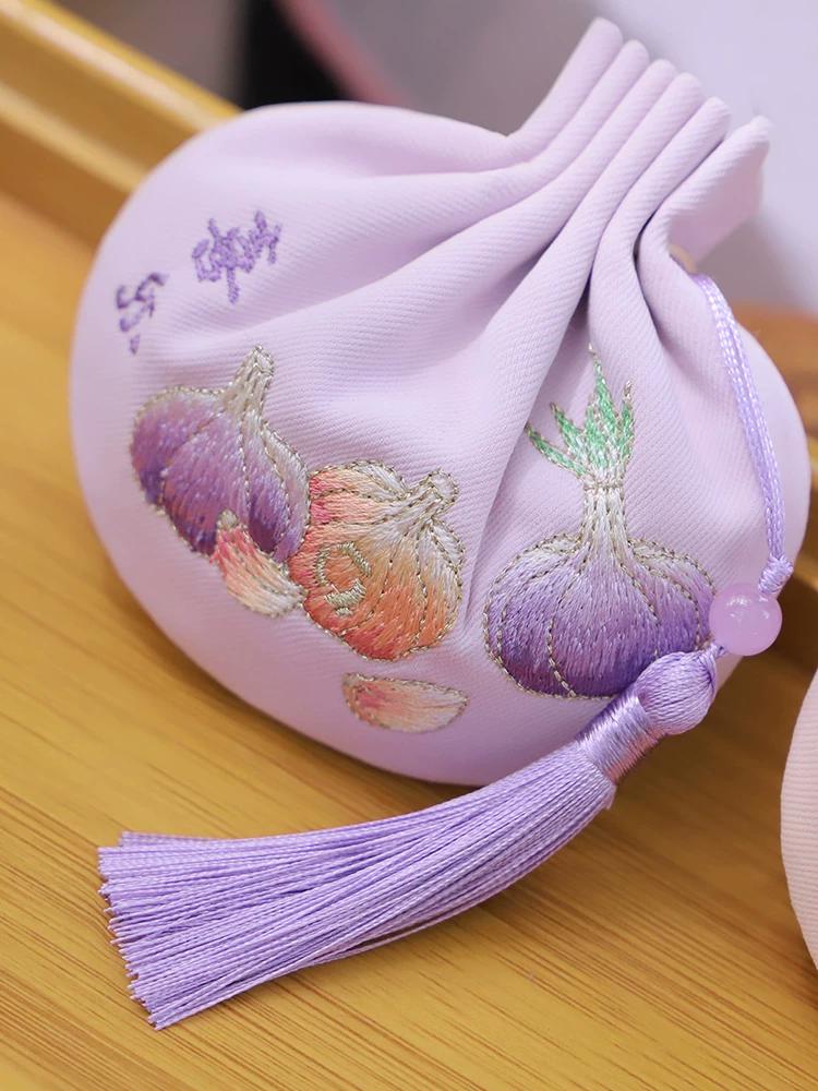 [Heart of Grass and Wood] Curry Home Dragon Boat Festival Sachet Sachet Traditional Handmade Tassel Three-Dimensional Embroider Green Dragon Safe