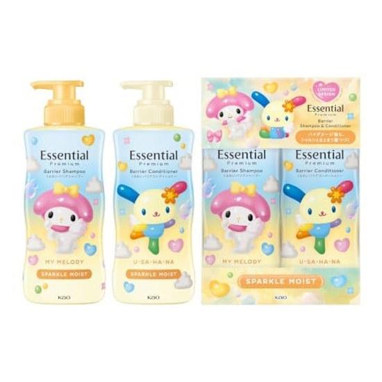 Essential Premium Barrier Sparkle Moist Pump Set Sanrio Design 860 ml