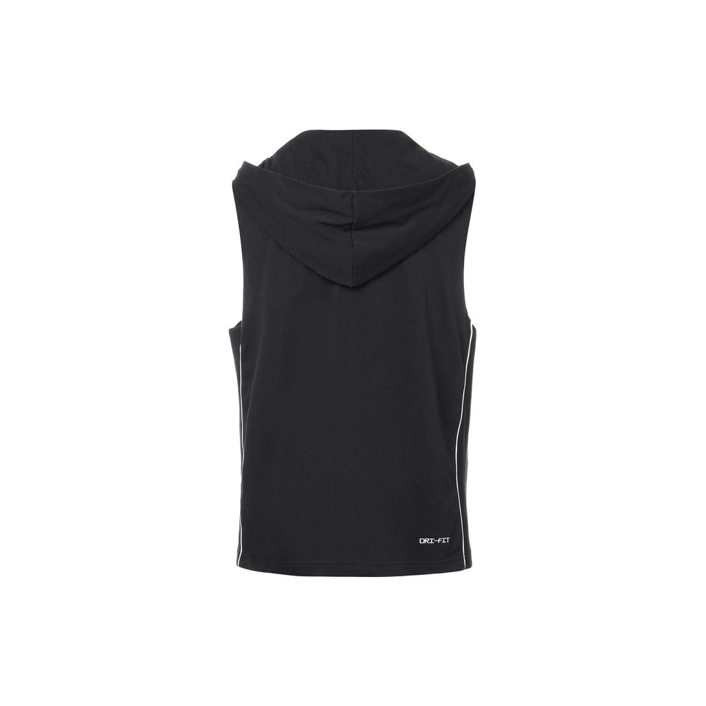 Nike Gilet con Cappuccio Traspirante Logo Standard Issue Dri-FIT Nero DH7442-010