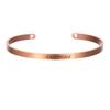 Coordinate Engraved Text Heart Hole Cuff Bangle Personalized Bar Necklace Stainless Steel Bracelet Men Women Gif