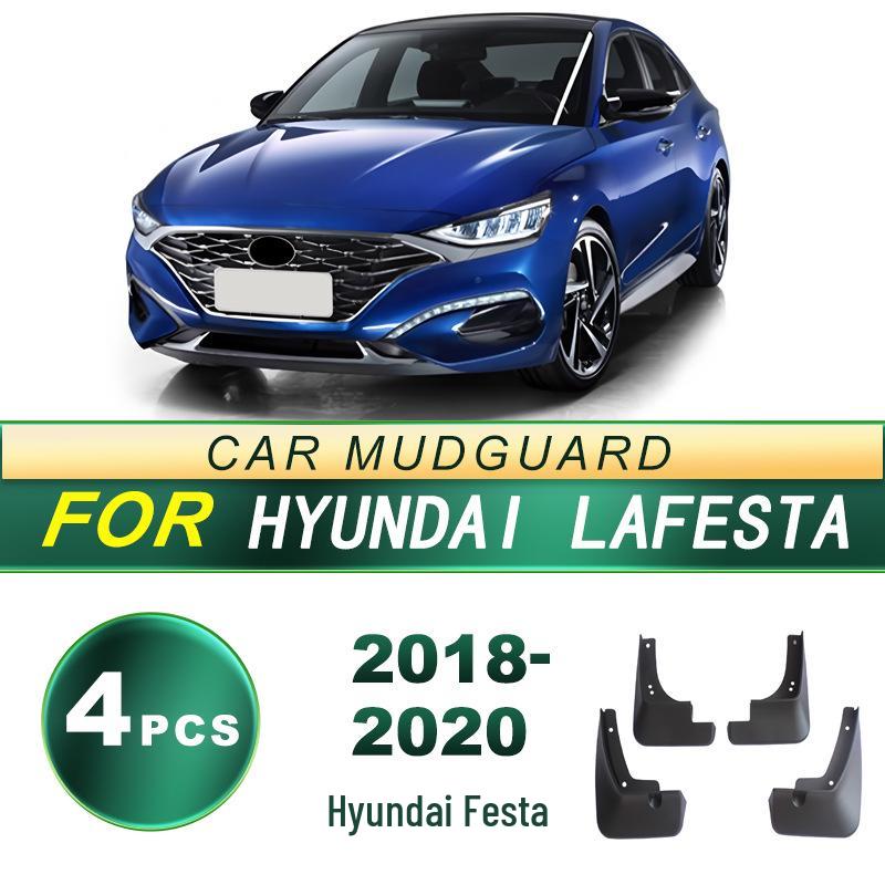Hyundai Festa 2018-2020 Soft Rubber Tire Mud Flaps - Modified Accessories