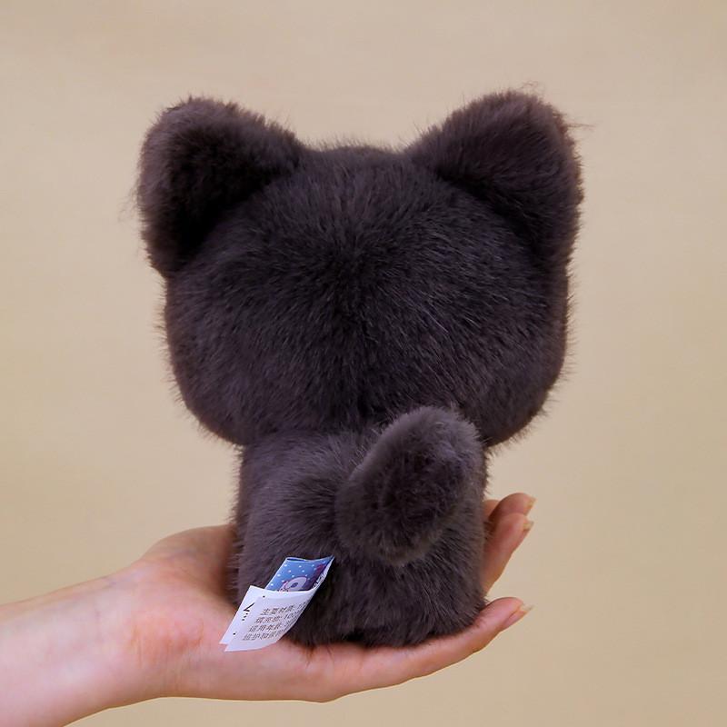 Black Cat Plush For Kids And Adults Super Soft Short Plush Sleep Companion