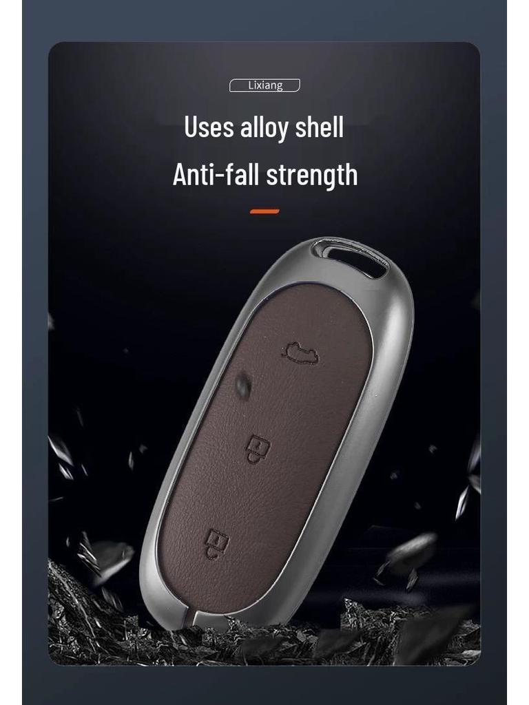Ideal L6 to L9 Car Key Case: Premium Metal Protective Shell for Men and Women