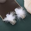 Retro bridal hair accessories, Chinese wedding headdress, handmade crystal hairpins, antique flower toasting clothing hair accessories