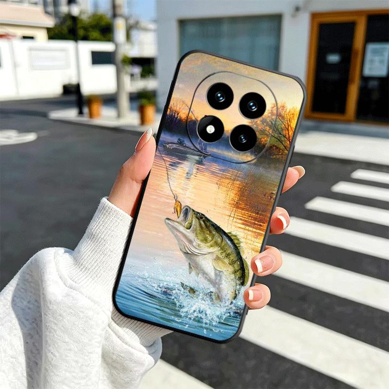 Hunting Fishing Man Soft Phone Case for Xiaomi Redmi Note 12 13 14 15 Pro Plus 11 12S 11S 11T 10 4G Black Cover Back Shell