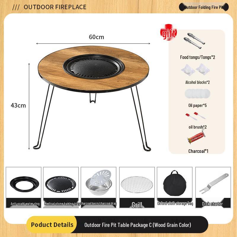 

Portable Outdoor Camping Stove Table Set Size 1