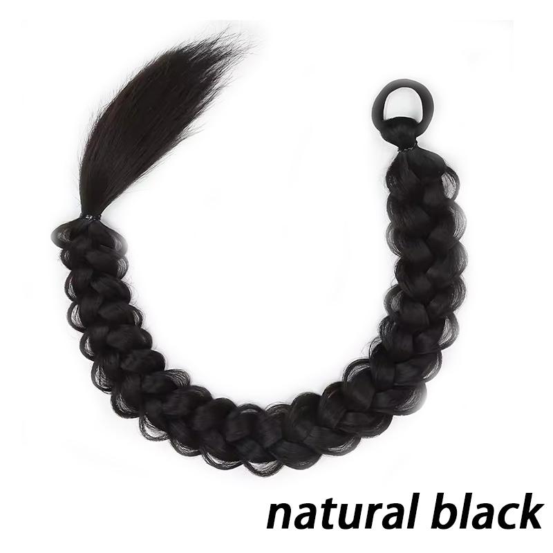 Peruka warkocz dziewczyna kucyk warkocz smażone ciasto twists długi warkocz kucyk peruka